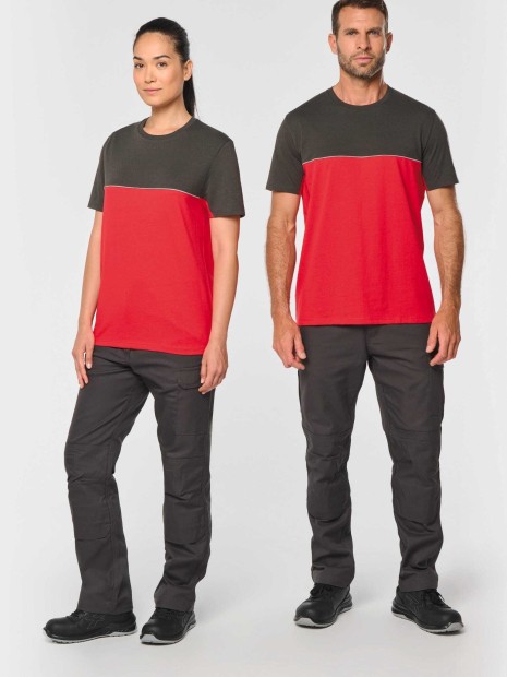 T-Shirts à personnaliser WK. DESIGNED TO WORK T-shirt bicolore écoresponsable manches courtes unisexe 