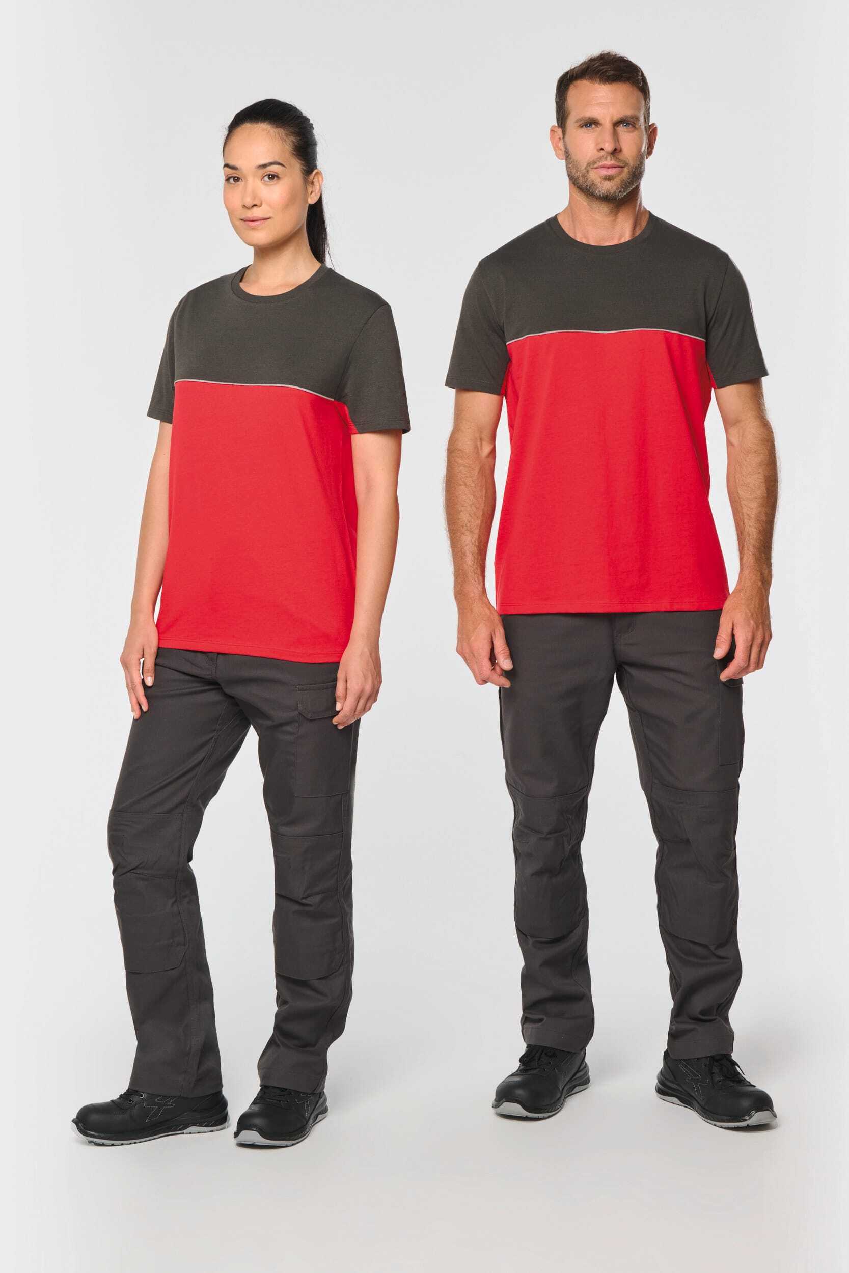 T-Shirts personnalisable WK. DESIGNED TO WORK T-shirt bicolore écoresponsable manches courtes unisexe
