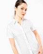 Hemden KARIBAN Dames non-iron blouse korte mouwen voor bedrukking &amp; borduring