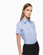 Hemden KARIBAN Dames non-iron blouse korte mouwen voor bedrukking &amp; borduring