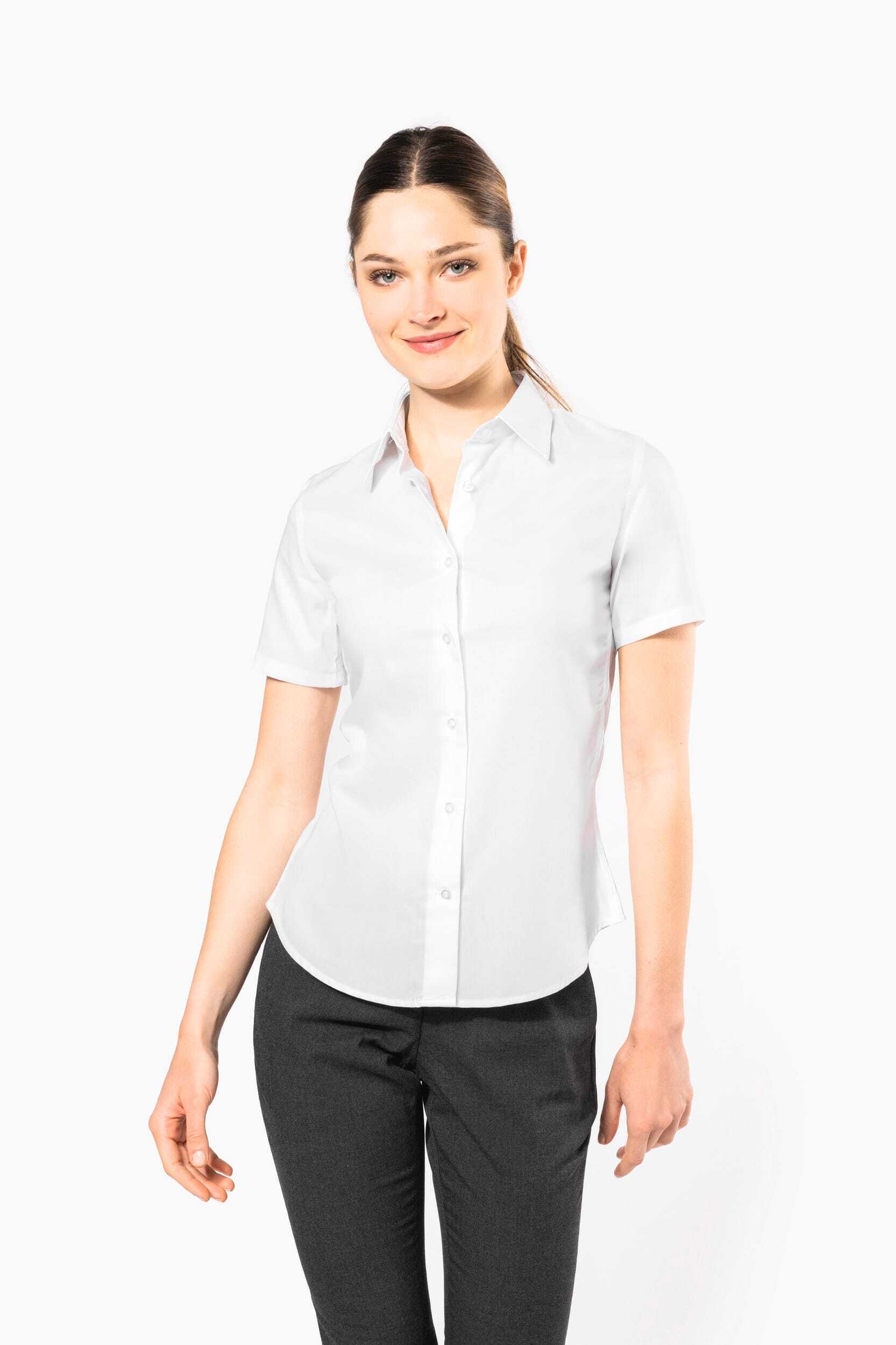 Chemises personnalisable KARIBAN Chemise manches courtes sans repassage femme