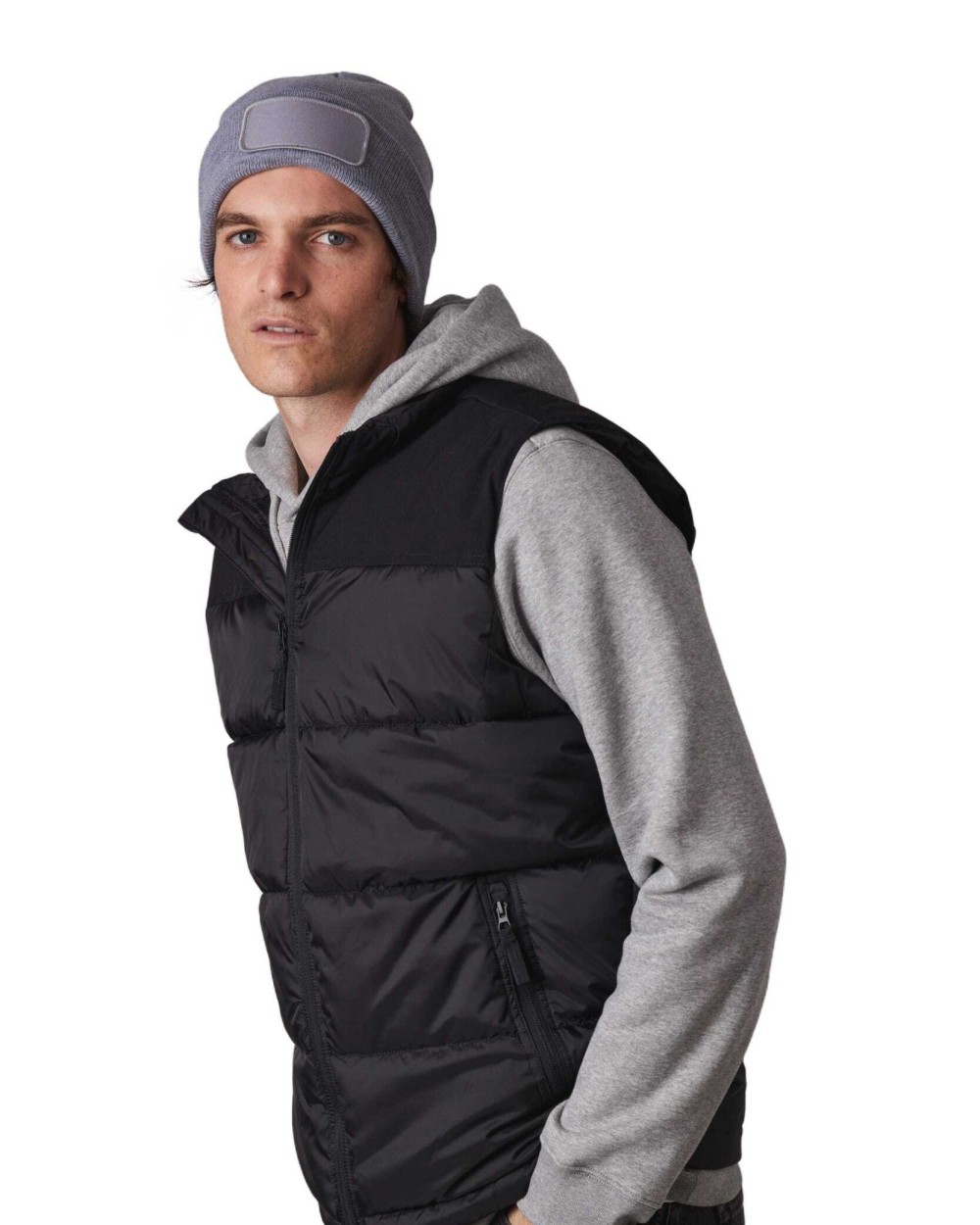 Mutsen K-UP Muts met patch voor bedrukking &amp; borduring