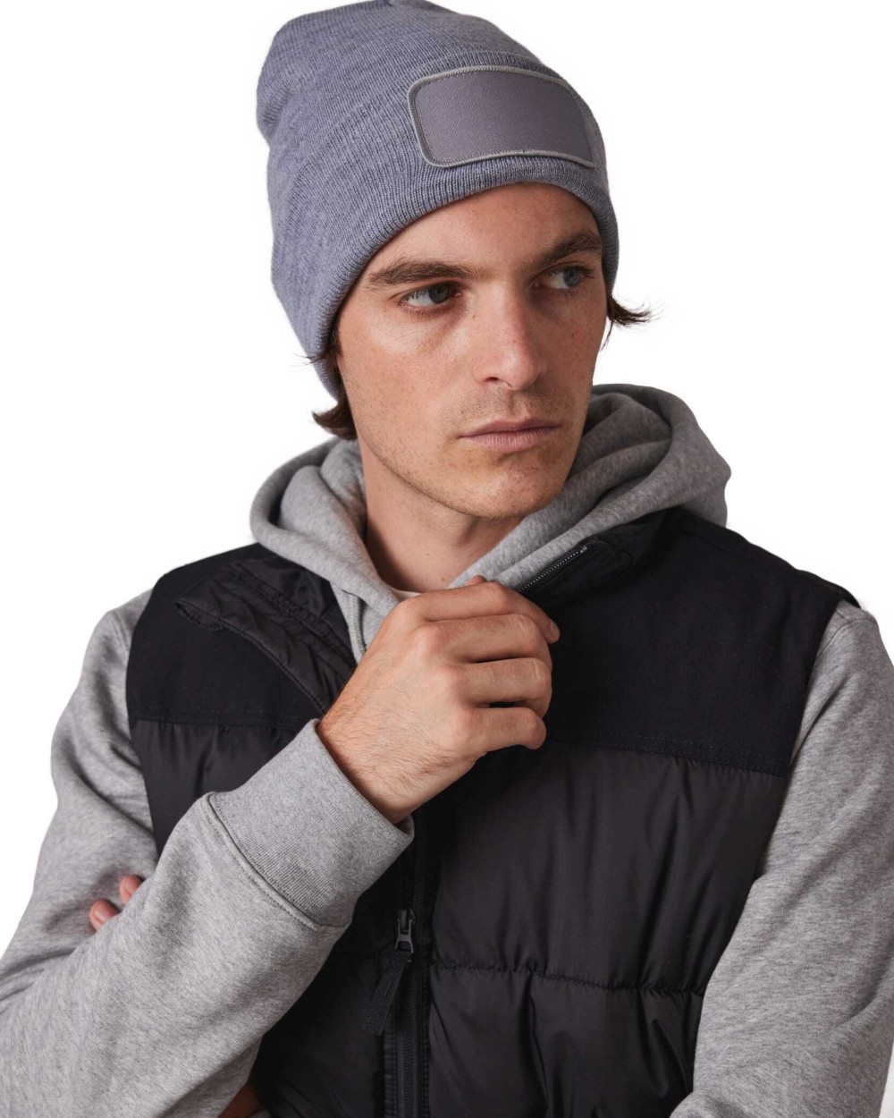 Mutsen K-UP Muts met patch voor bedrukking &amp; borduring