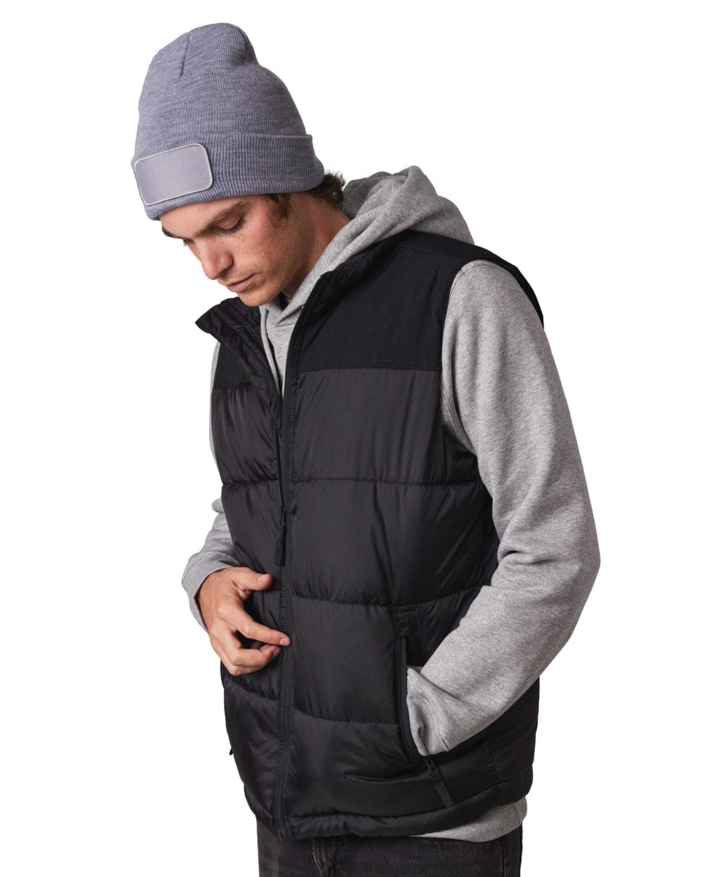 Mutsen K-UP Muts met patch voor bedrukking &amp; borduring