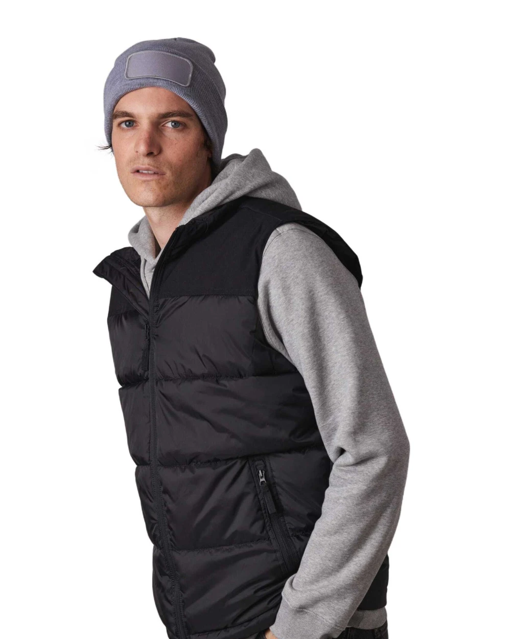 Mutsen K-UP Muts met patch voor bedrukking &amp; borduring