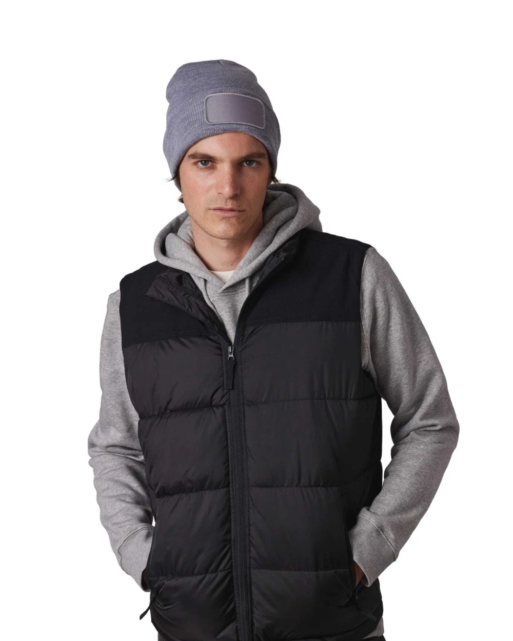 Mutsen K-UP Muts met patch voor bedrukking &amp; borduring