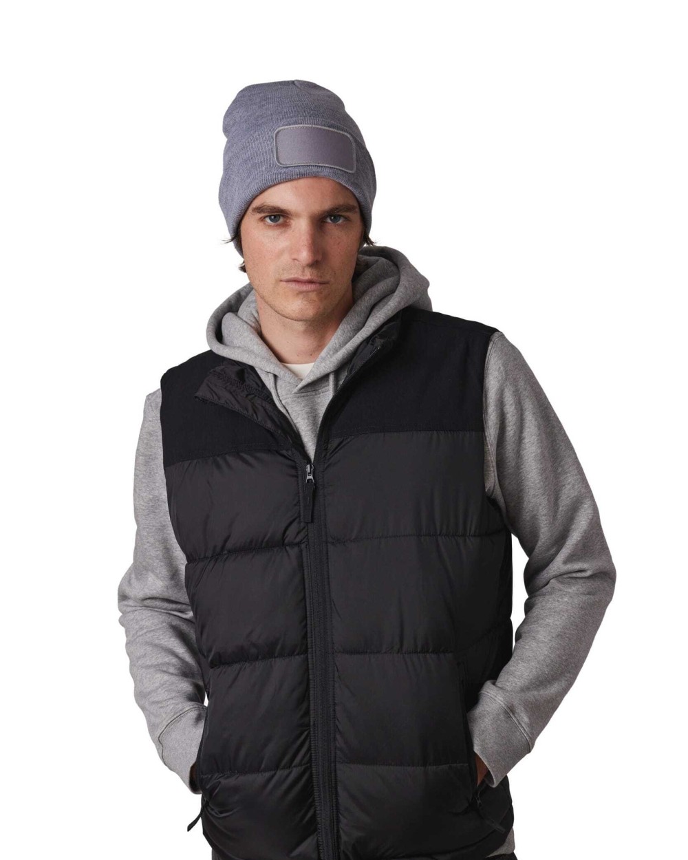 Mutsen K-UP Muts met patch voor bedrukking &amp; borduring