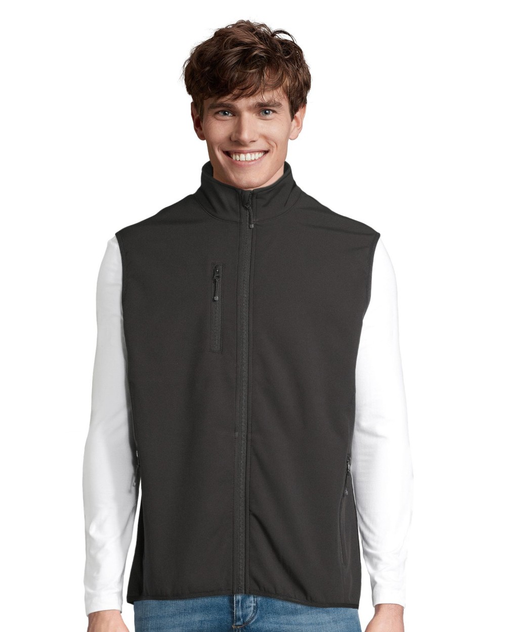 Jassen SOL'S Men´s Falcon Zipped Softshell Bodywarmer voor bedrukking &amp; borduring