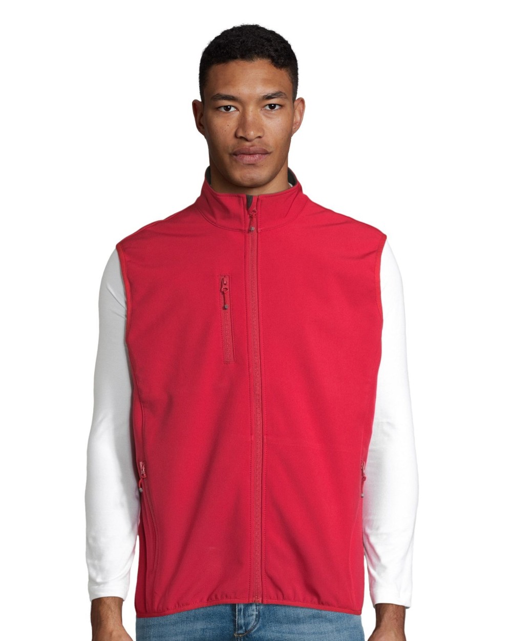 SOL'S Men´s Falcon Zipped Softshell Bodywarmer Jacken personalisierbar