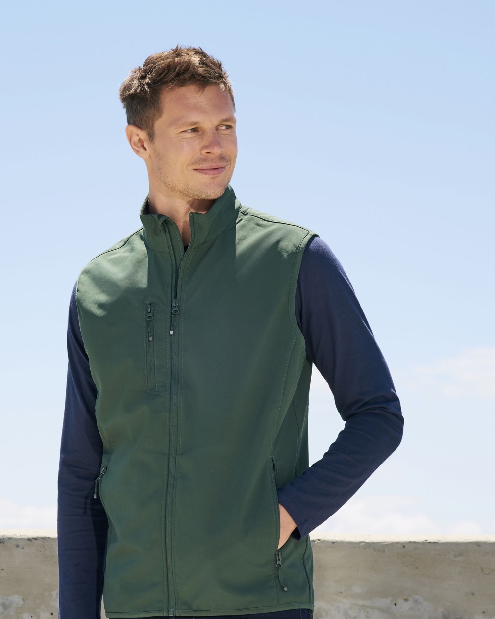 Vestes personnalisable SOL'S Men´s Falcon Zipped Softshell Bodywarmer