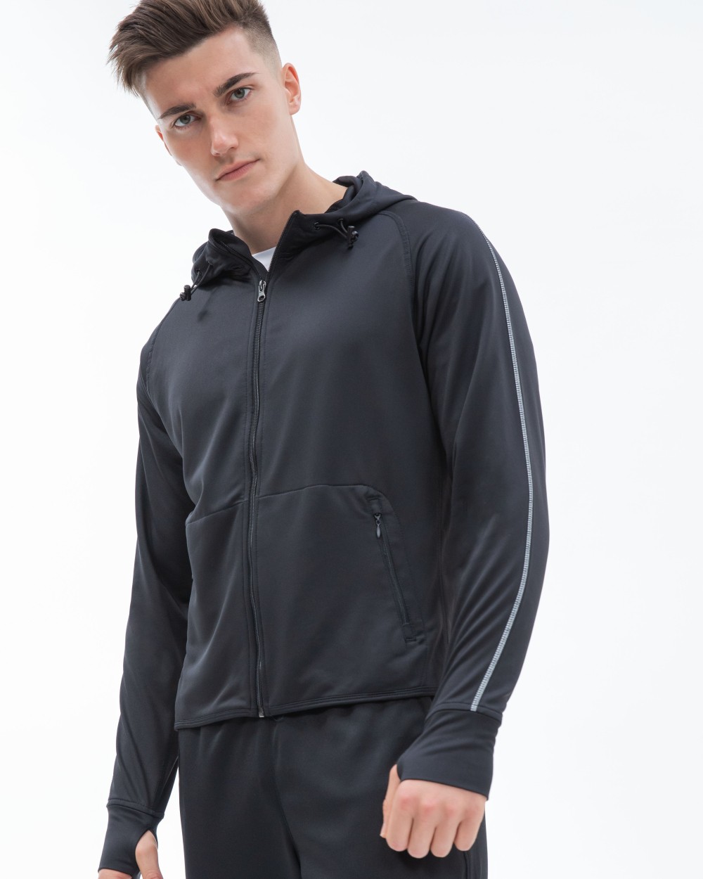 Vestes personnalisable TOMBO MEN'S RUNNING HOODIE