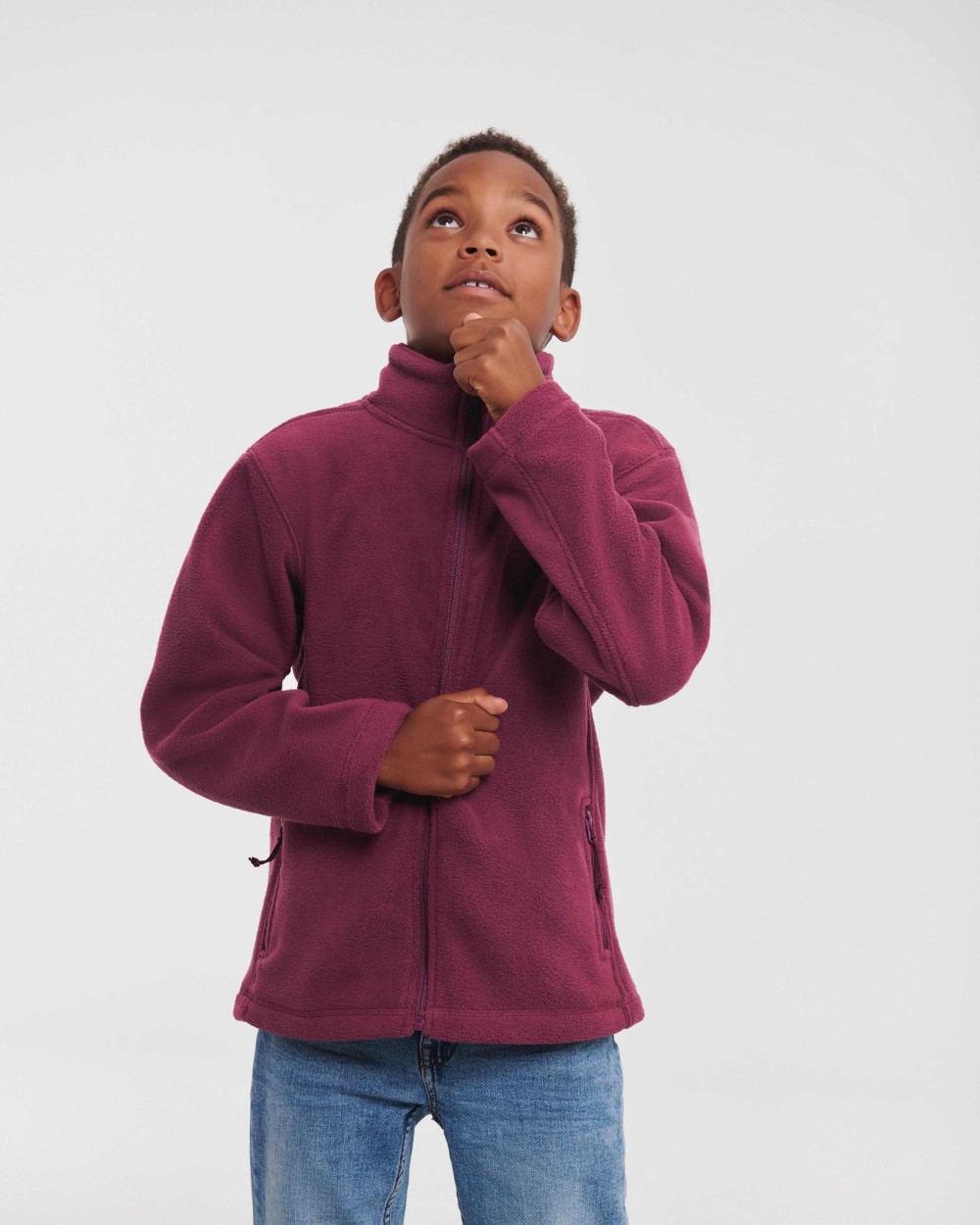 RUSSELL Kids full-zip outdoor fleece Polar Fleeces personalisierbar