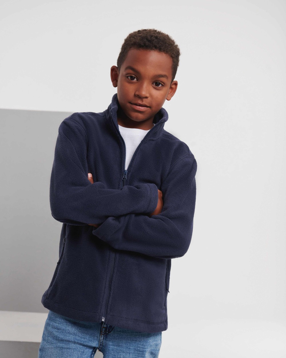 RUSSELL Kids full-zip outdoor fleece Polar Fleeces personalisierbar