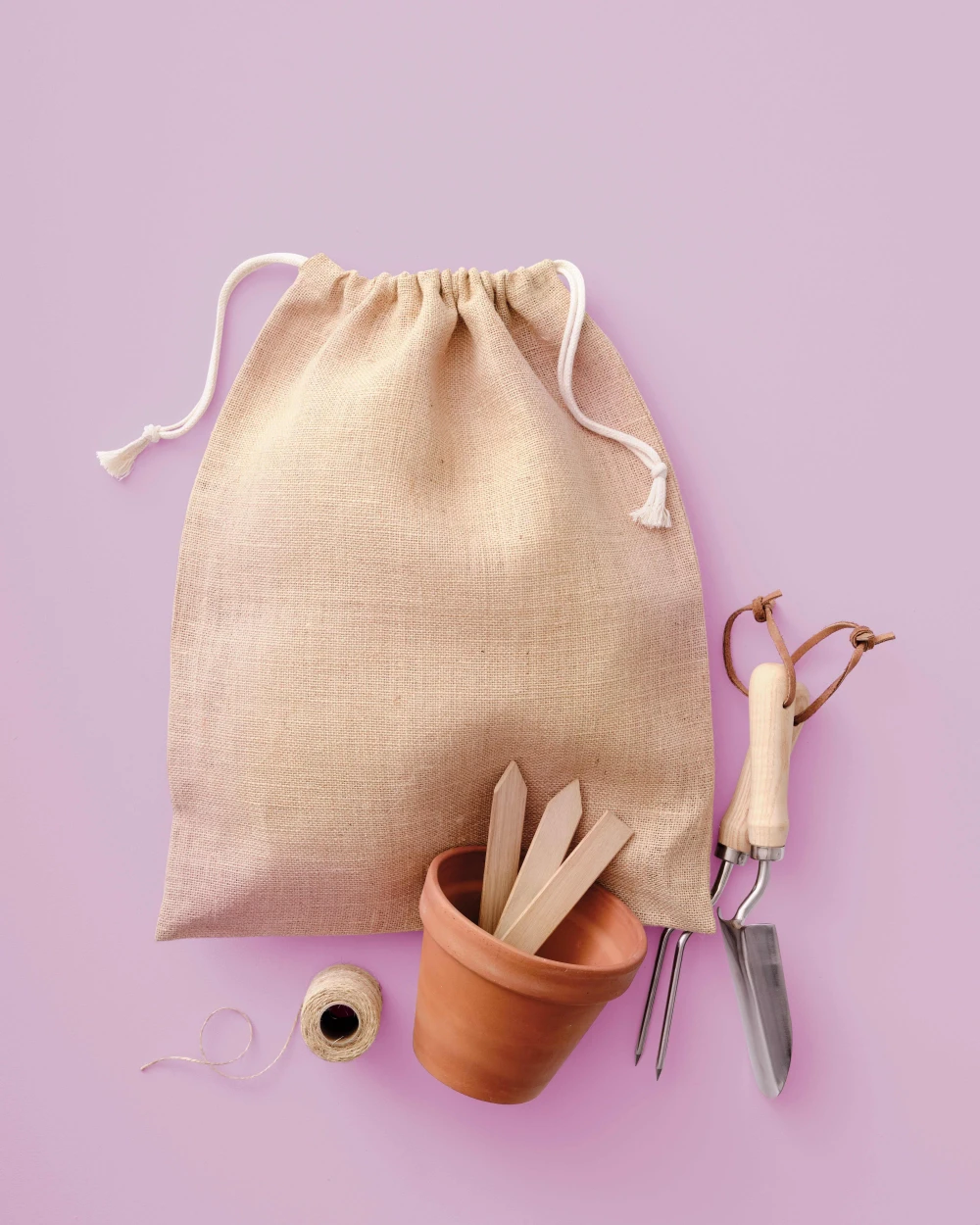 Tassen & Zakken NUTSHELL Jute stuff bag voor bedrukking &amp; borduring