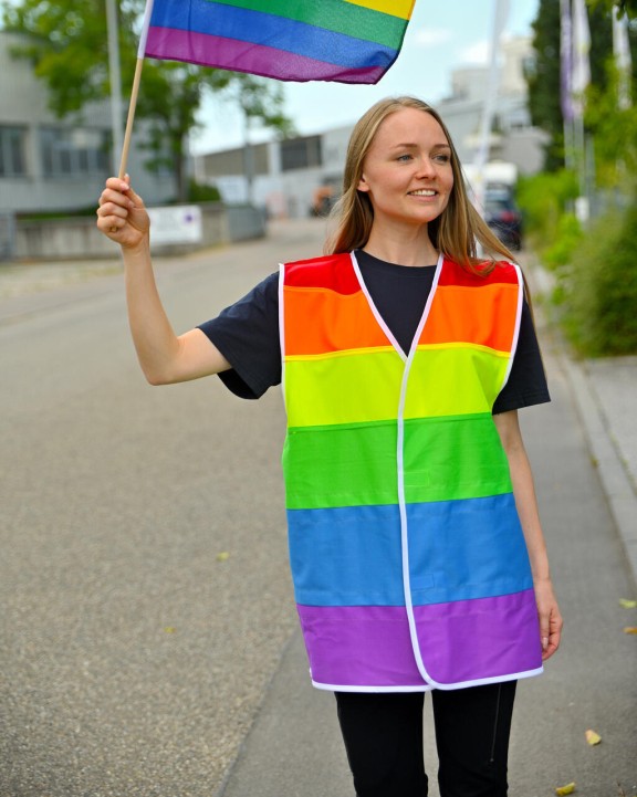 KORNTEX National Flag Vest "Pride" Warnwesten personalisierbar