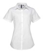 Hemden PREMIER Women's supreme poplin short sleeve shirt voor bedrukking &amp; borduring