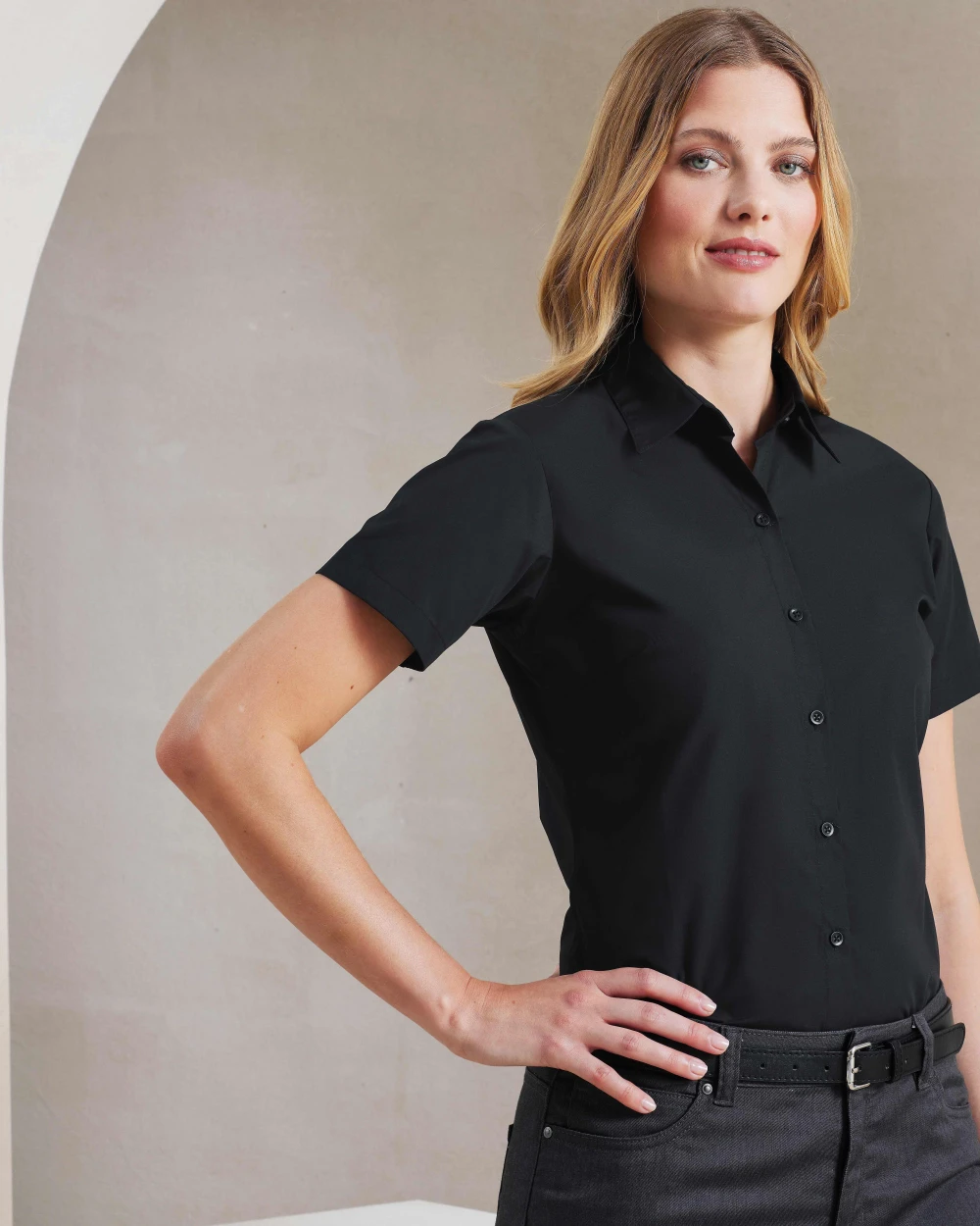 Chemises personnalisable PREMIER Chemise à manches courtes en popeline Supreme Femme