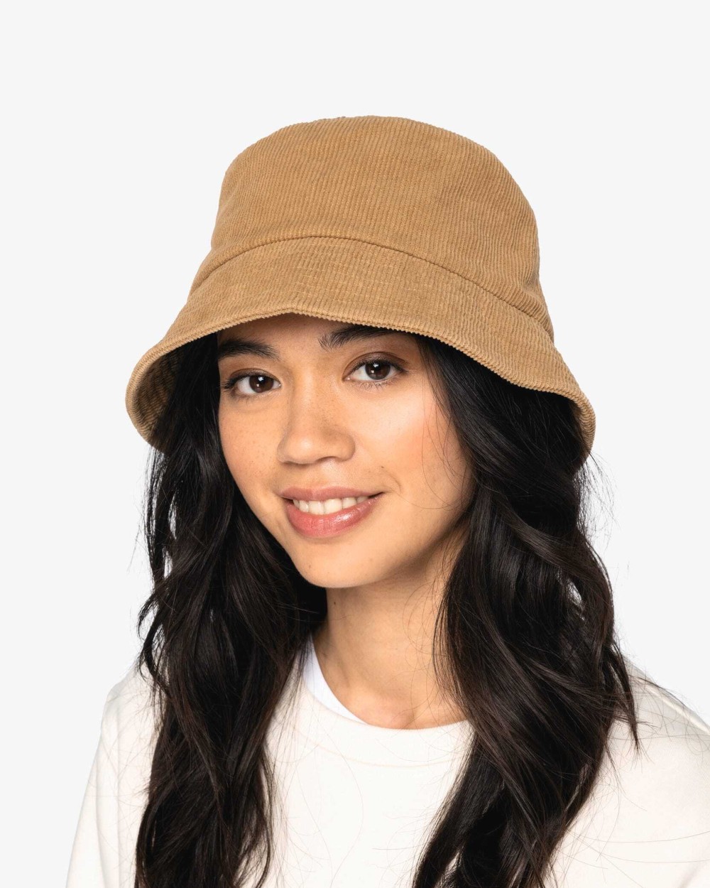 Bucket hats NATIVE SPIRIT Ecologische uniseks ribfluwelen hoed voor bedrukking &amp; borduring