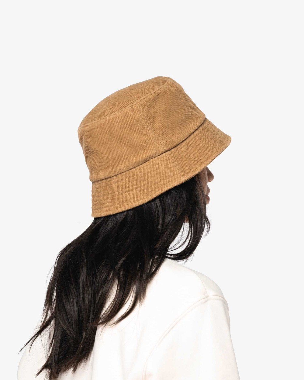 Bucket hats NATIVE SPIRIT Ecologische uniseks ribfluwelen hoed voor bedrukking &amp; borduring