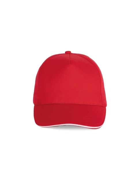 K-UP Casquette sandwich contrasté - 5 panneaux /api/colors/b7356eda-6c72-4d03-829c-6a61c9e04b1f personnalisable