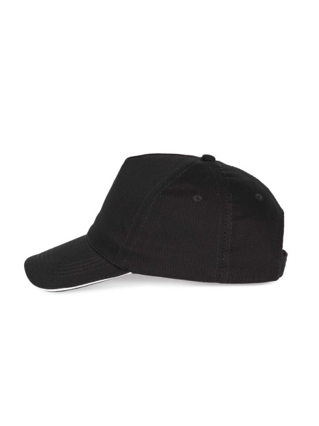 K-UP Casquette sandwich contrasté - 5 panneaux  personnalisable