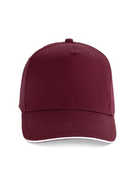 K-UP Casquette sandwich contrasté - 5 panneaux /api/colors/c4f533d7-c550-4fd5-851d-5a0763e00a7a personnalisable