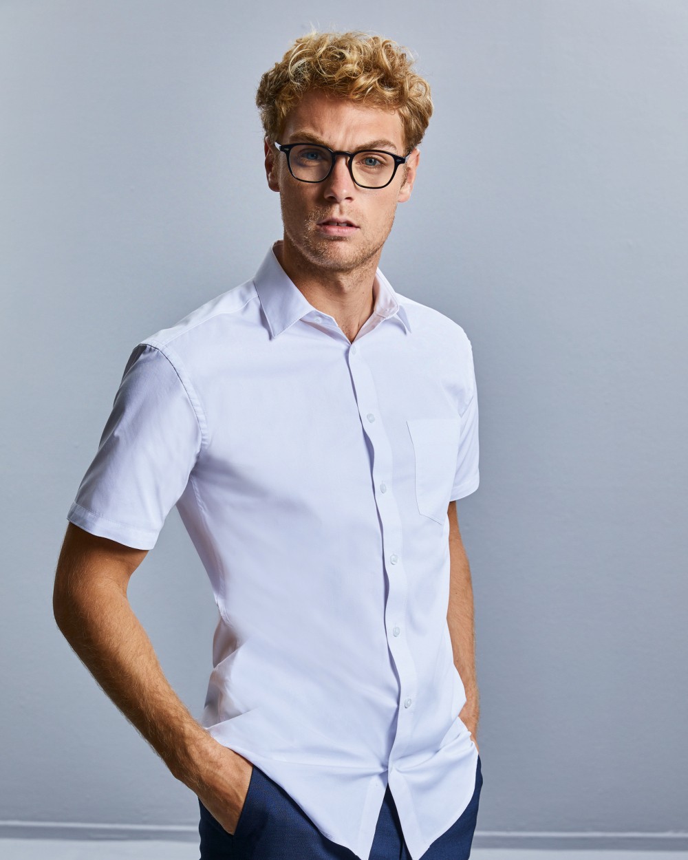 RUSSELL Men's Tailored Coolmax® Shirt Hemden personalisierbar