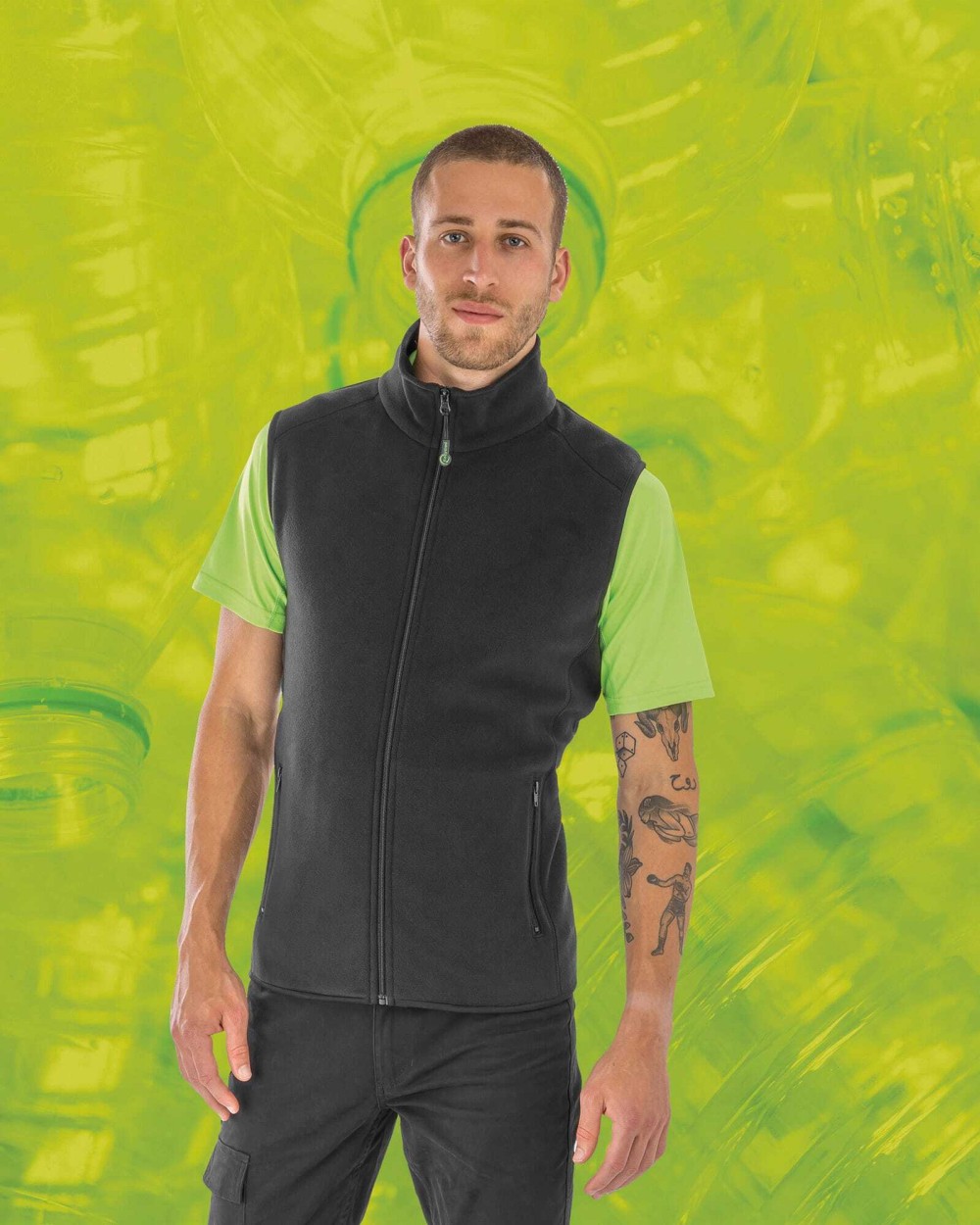 RESULT Recycelte Bodywarmer-Weste Polar Fleeces personalisierbar