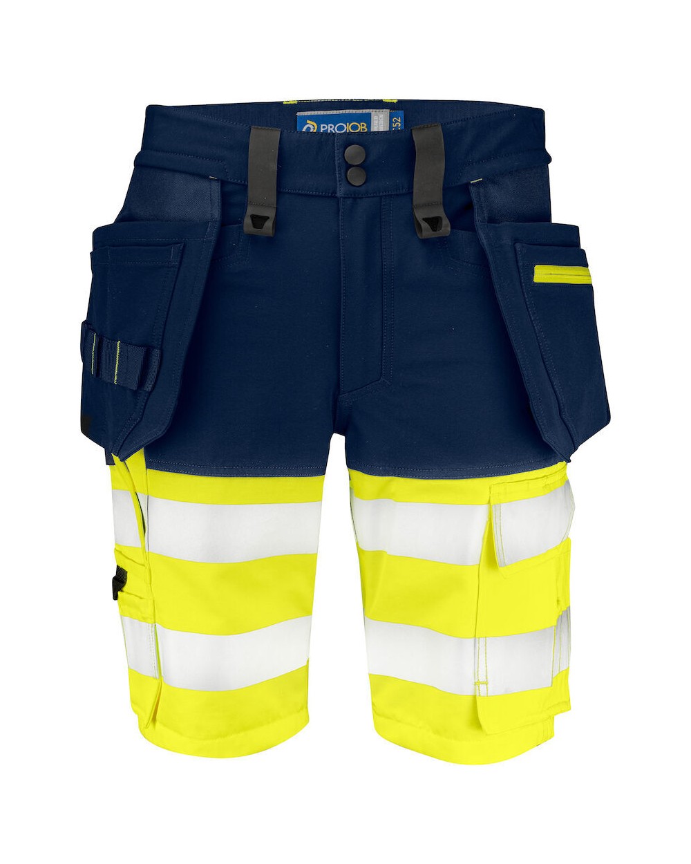Bermuda's & Shorts PROJOB 6580 SIGNALISATIE STRETCHSHORT EN ISO 20471 KLASSE 1 voor bedrukking &amp; borduring