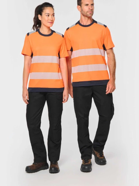 T-Shirts à personnaliser WK. DESIGNED TO WORK T-shirt de sécurité recyclé manches courtes unisexe 