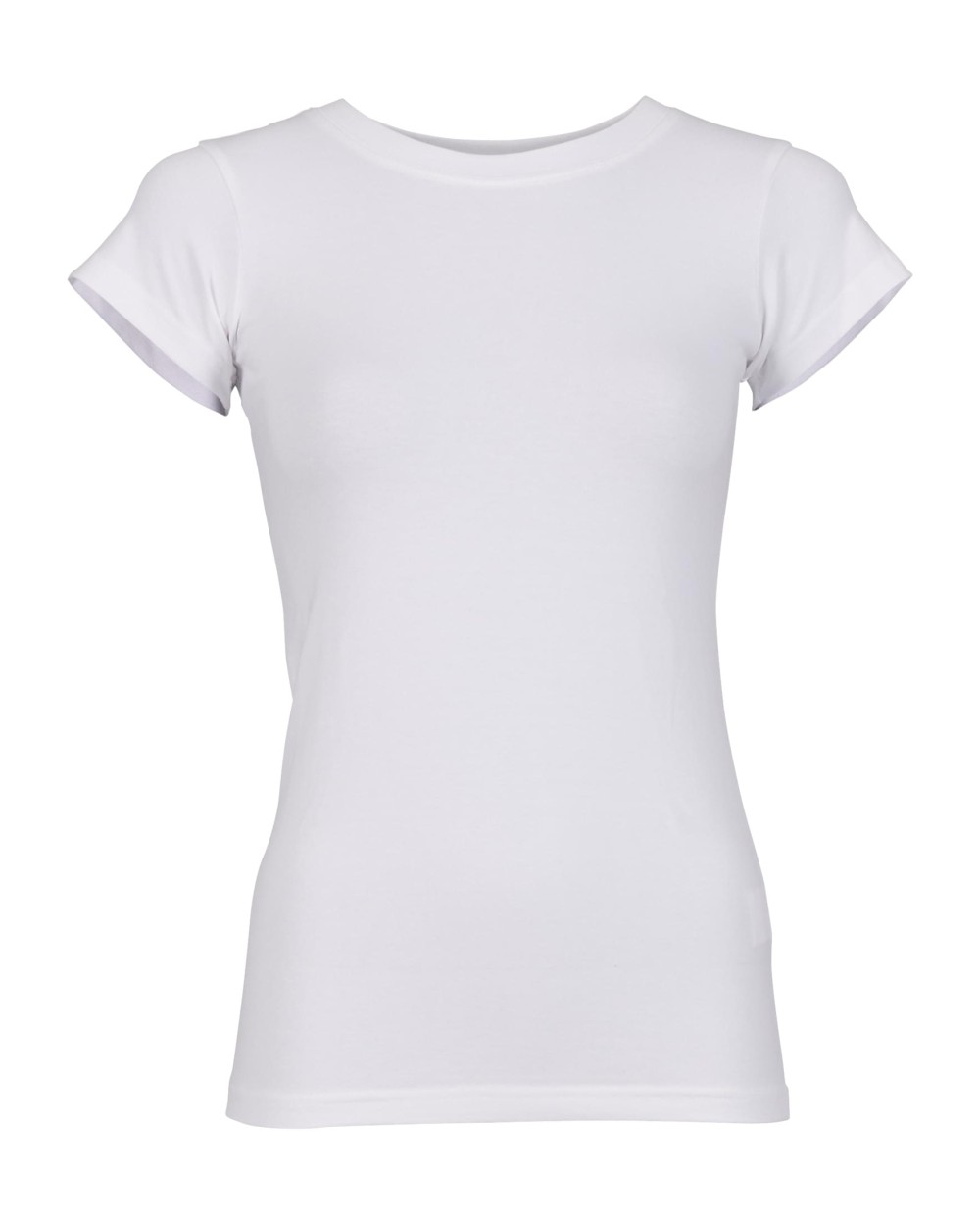 T-shirts BUILD YOUR BRAND Ladies Basic Stretch Tee voor bedrukking &amp; borduring