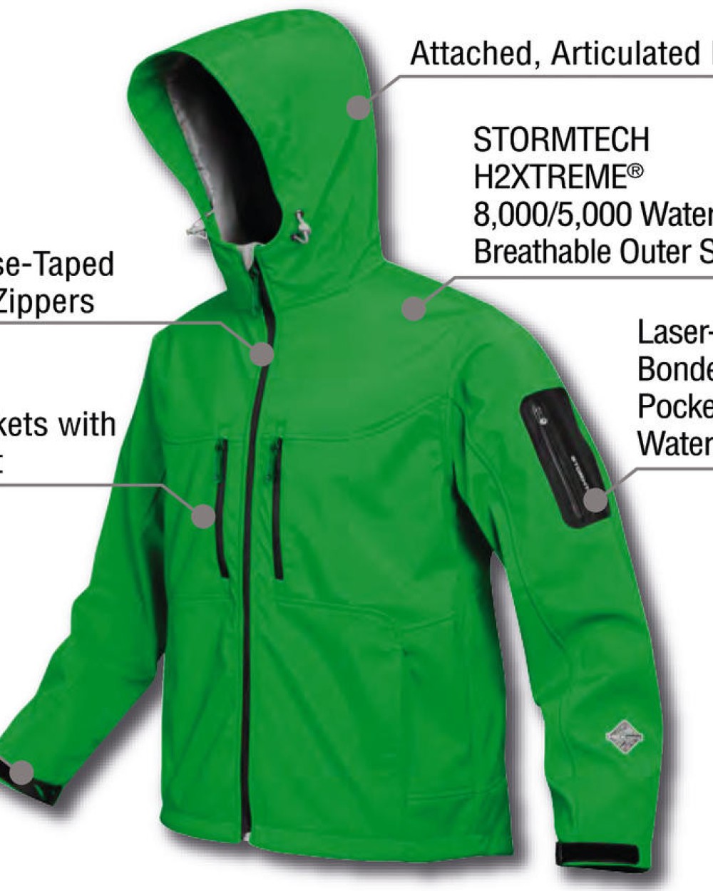 STORMTECH Men's Epsilon H2Xtreme Shell Softshells personalisierbar