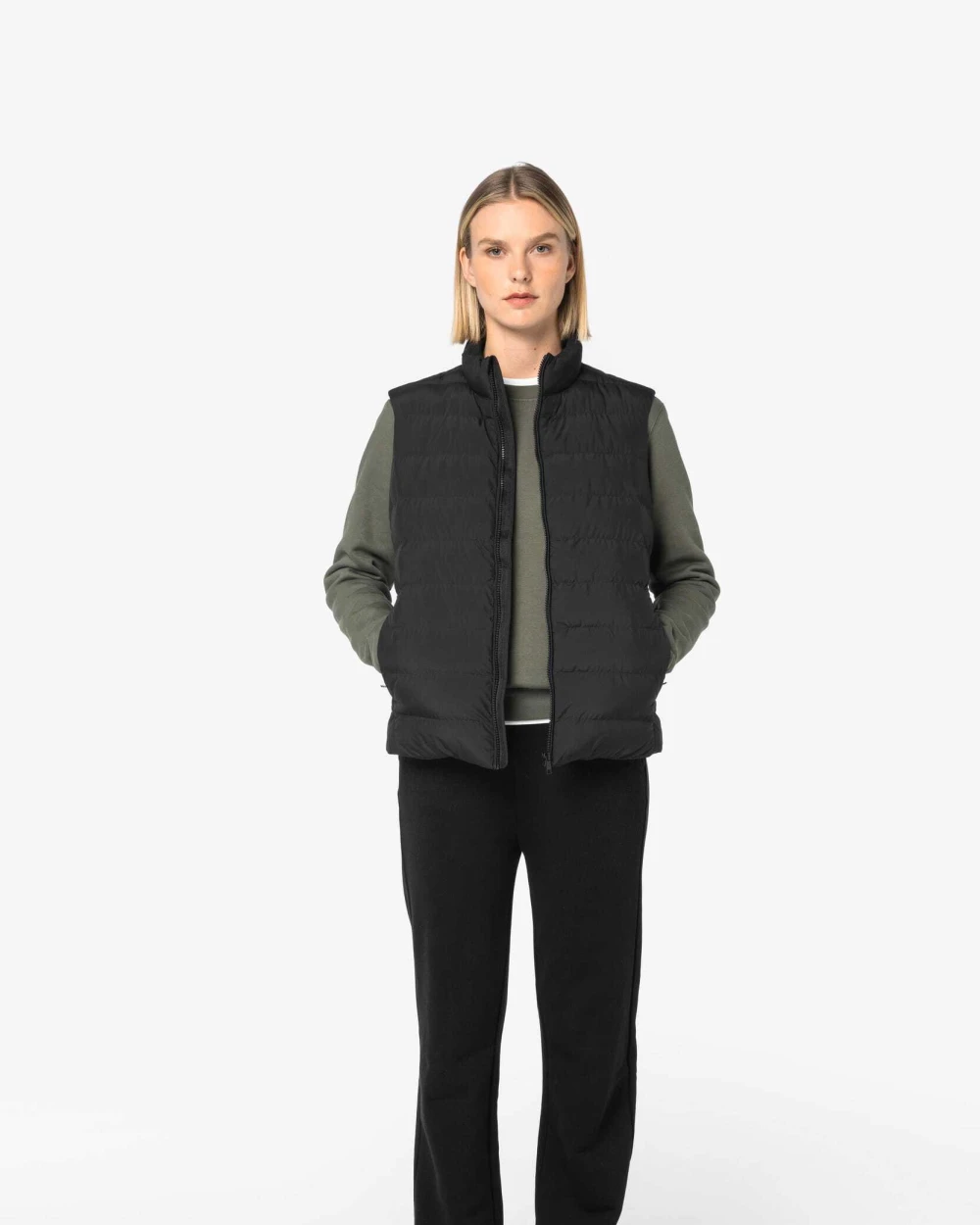 Jassen NATIVE SPIRIT Duurzame gewatteerde damesbodywarmer voor bedrukking &amp; borduring