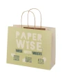 Sacs & Bagagerie personnalisable 4DO Sac en papier fabriqué à partir de déchets agricoles 150 g/m2avec poignées torsadées, 31 x 12 x 2...