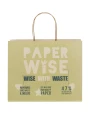 Sacs & Bagagerie personnalisable 4DO Sac en papier fabriqué à partir de déchets agricoles 150 g/m2avec poignées torsadées, 31 x 12 x 2...