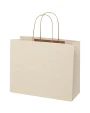 Tassen & Zakken 4DO Papieren tas 150 g/m2 gemaakt van landbouwafval met gedraaide handgrepen - 31 x 12 x 25 cm voor bedrukking &amp; borduring