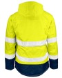 JOBMAN 1383 Gefütterte Shelljacke Hi-Vis Jacken personalisierbar