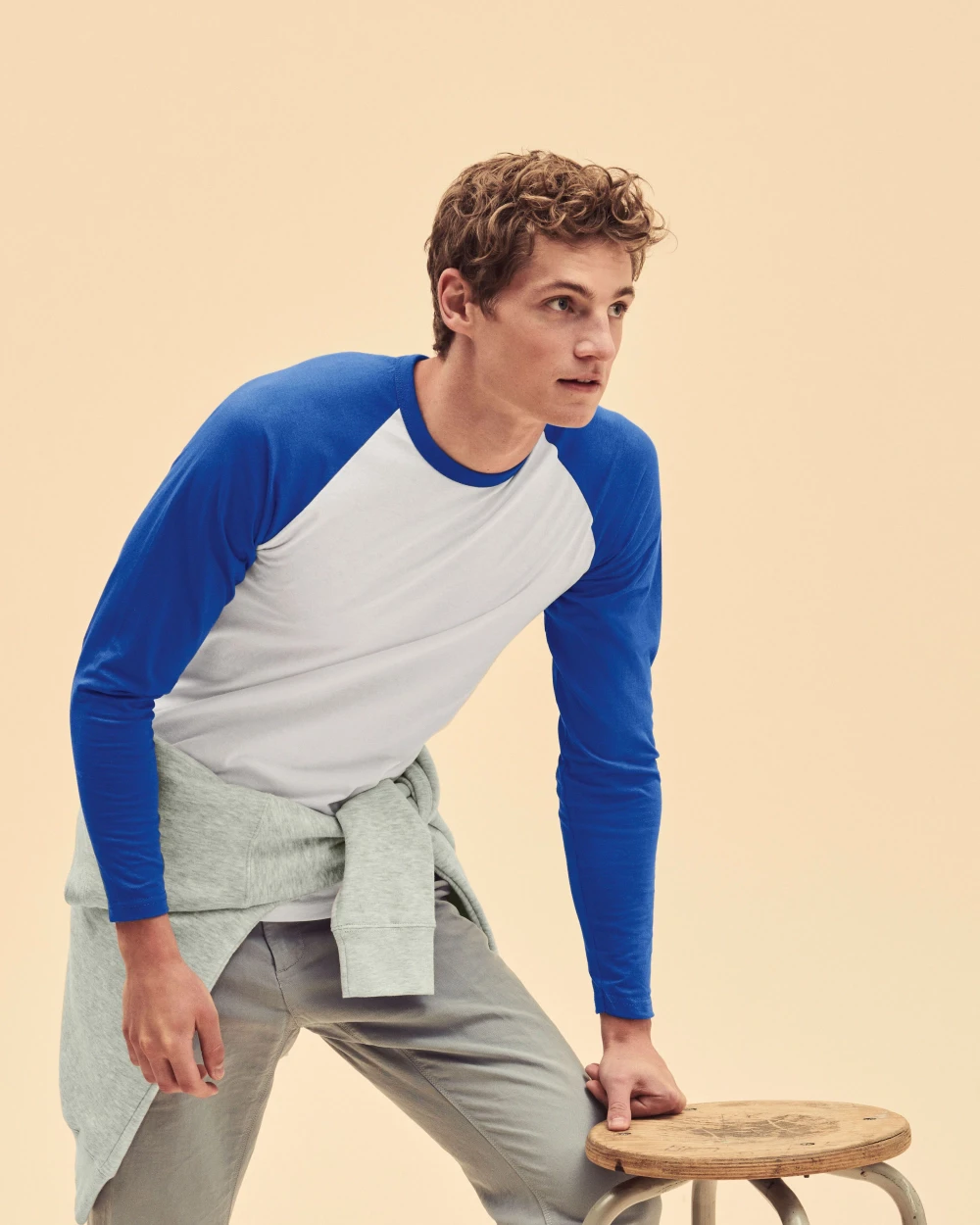 T-Shirts personnalisable FOL VALUEWEIGHT LONG SLEEVE BASEBALL T