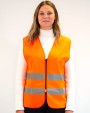 FLUOFLASH Safety jacket !! ZIPPER !! Warnwesten personalisierbar