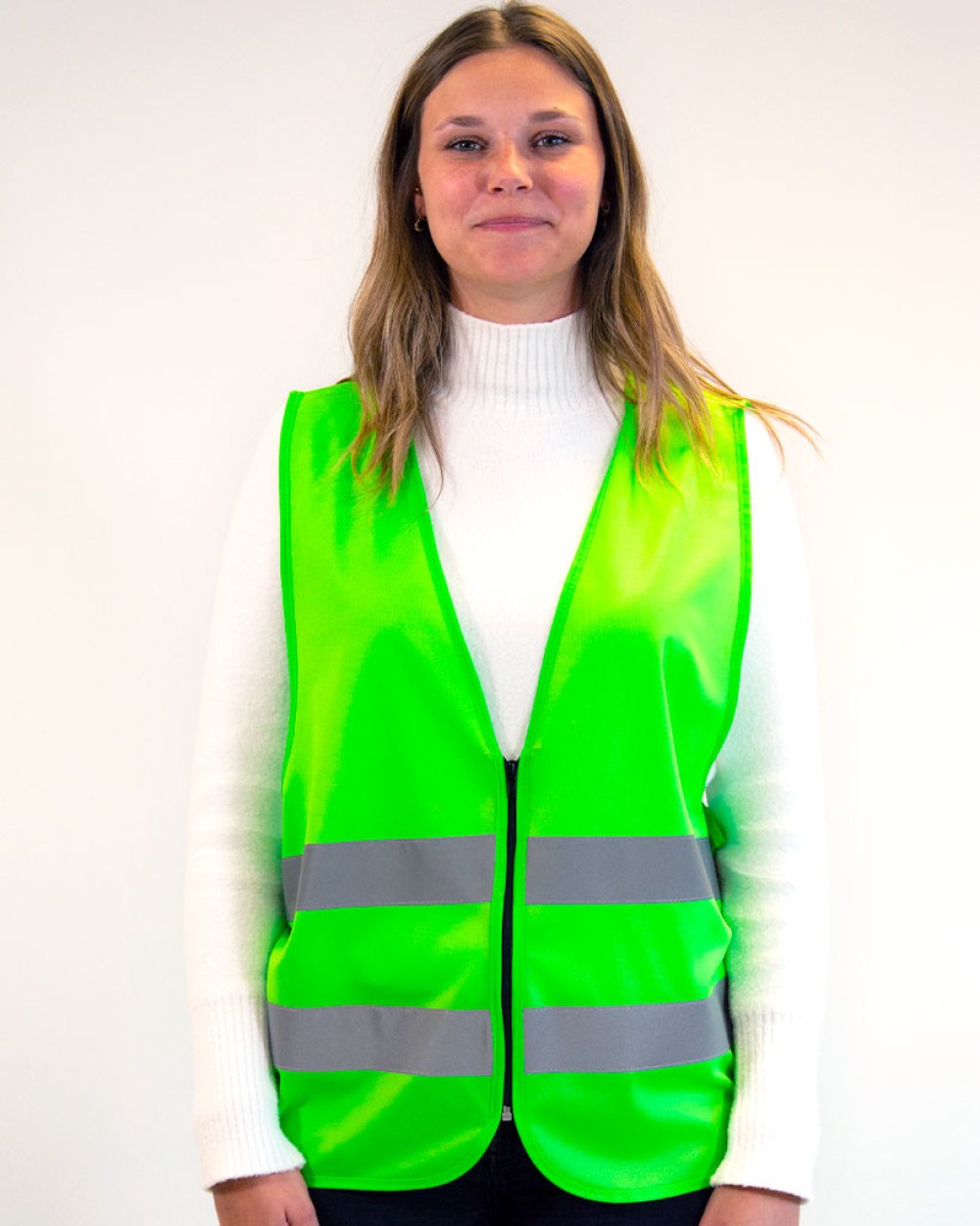 Fluo vestjes FLUOFLASH Safety jacket !! ZIPPER !! voor bedrukking &amp; borduring