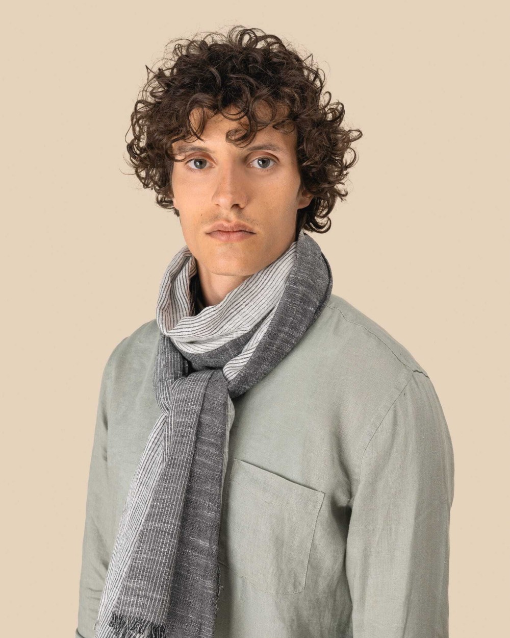 SPASSO Gestreiftes Unisex-Schal Schals personalisierbar