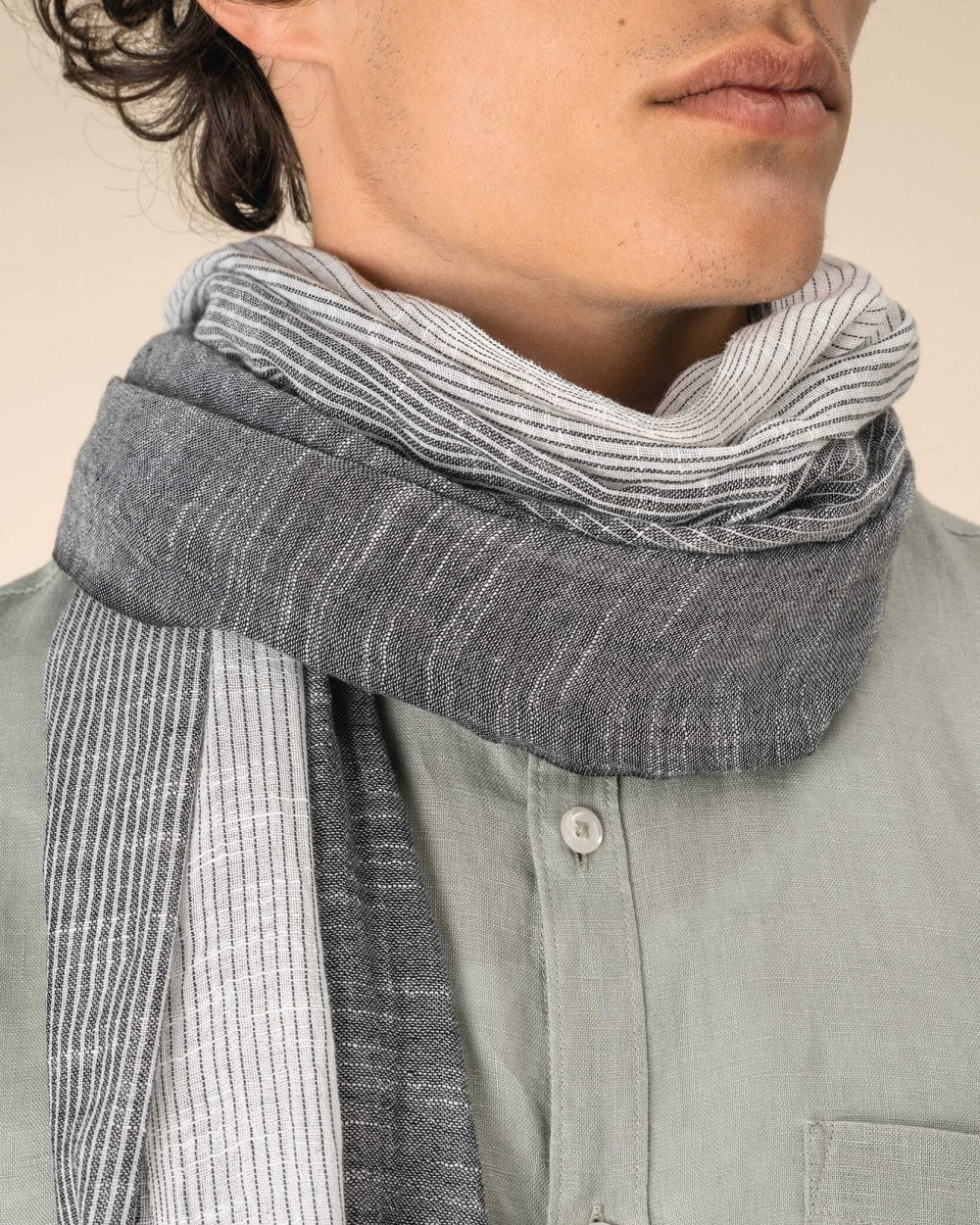 SPASSO Gestreiftes Unisex-Schal Schals personalisierbar