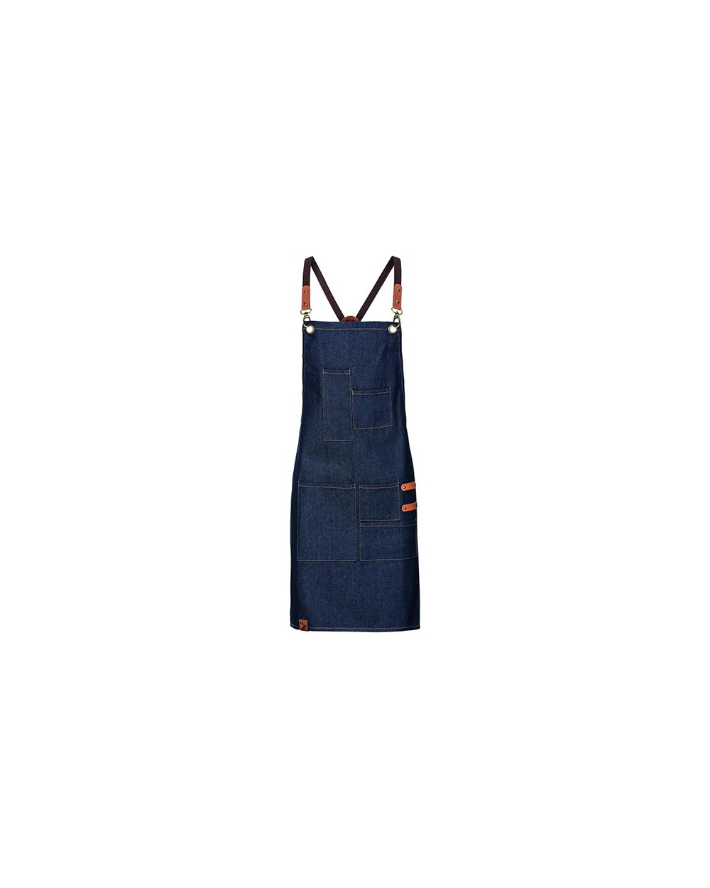 Schorten EXNER Bib Apron Denim voor bedrukking &amp; borduring