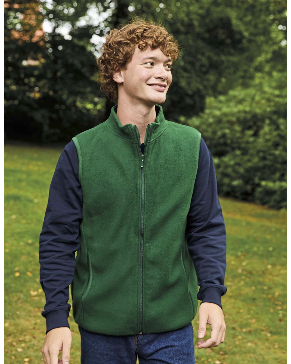 NEUTRAL Recycled Fleece Vest Polar Fleeces personalisierbar