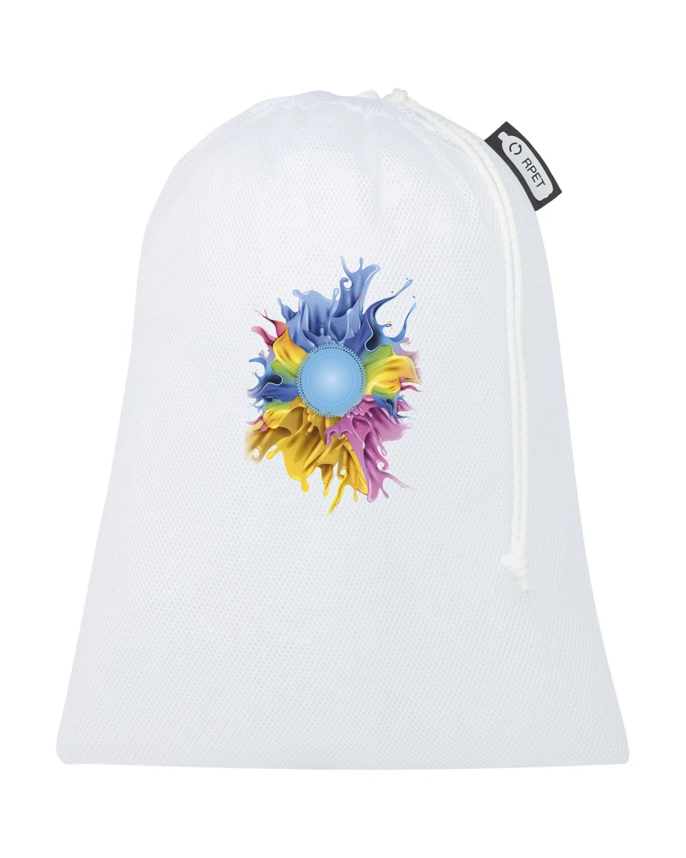 4DO 3er-Set recycelter Polyester-Zuziehbeutel Tote Bags personalisierbar