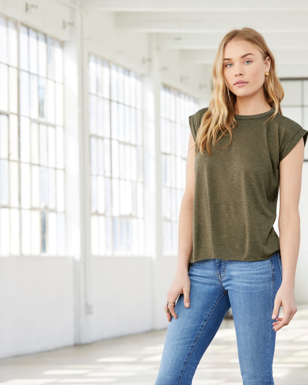 BELLA-CANVAS Women's Flowy Muscle Tee T-Shirts personalisierbar