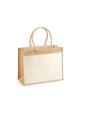 Tote bags WESTFORDMILL COTTON PUCKET JUTE SHOPPER voor bedrukking &amp; borduring
