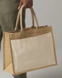 Tote bags WESTFORDMILL COTTON PUCKET JUTE SHOPPER voor bedrukking &amp; borduring