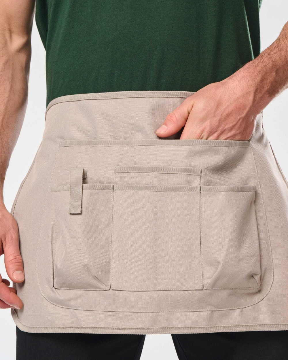 WK. DESIGNED TO WORK Kurze umweltfreundliche Unisex-Gärtnerschürze Schürzen personalisierbar