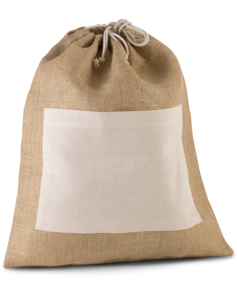 KIMOOD Tasche aus Jutestoff mit Kordel Taschen personalisierbar